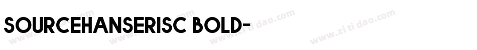 sourcehanserisc bold字体转换
